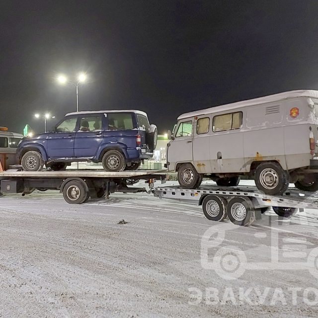Одновременная перевозка УАЗ Патриот и УАЗ-3909